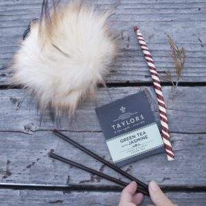 8.5MM CANDY CANE POM POM, TEA TIME SET