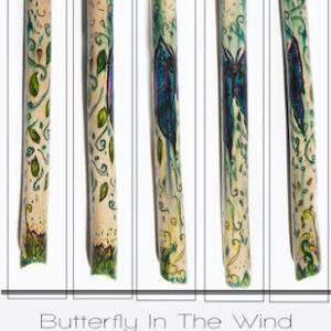 Watercolor Dream Series #1 "Butterfly In The Wind" K-10.5/6.4mm