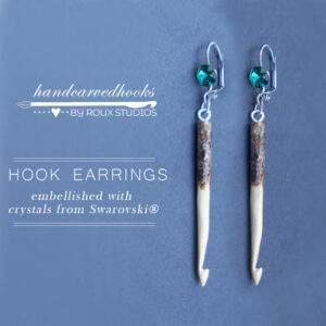 Forest Hook earrings with Swarovski Crystals- Emerald Green