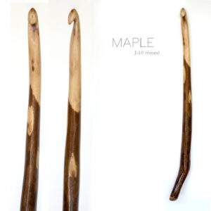 Rustic Sealed Maple Hook J-10/6.4mm