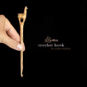 Custom Llama Crochet Hook