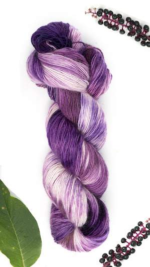 1 Skein Pokeberry Variegated (SOLAR dyed) FW2