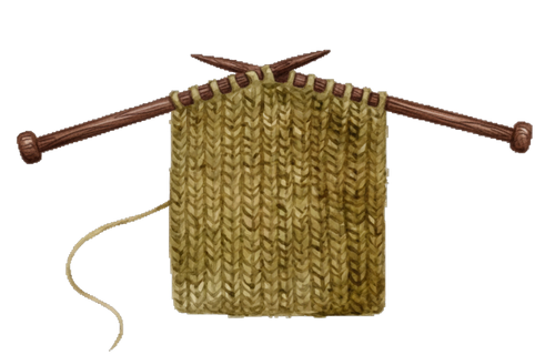 Small Rustic knitted swatch